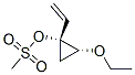 Cyclopropanol, 1-ethenyl-2-ethoxy-, methanesulfonate, (1R-cis)- (9CI) Structure