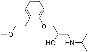 2-Propanol, 1-[2-(2-methoxyethyl)phenoxy]-3-[(1-methylethyl)amino]- Structure