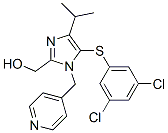 {5-[(3,5-DICHLOROPHENYL)SULFANYL]-4-ISOPROPYL-1-(PYRIDIN-4-YLMETHYL)IMIDAZOL-2-YL}METHANOL Structure