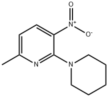 6-METHYL-3-NITRO-2-(1-PIPERIDINYL)PYRIDINE Structure