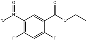 ethyl 2,4-difluoro-5-nitrobenzoate 구조식 이미지