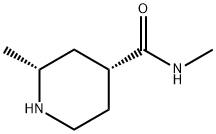 4-피페리딘카르복사미드,N,2-디메틸-,(2R-cis)-(9CI) 구조식 이미지