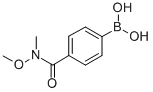 4-(N,O-디메틸하이드록시아미노카르보닐)페닐보론산 구조식 이미지
