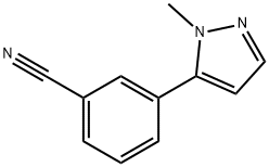 3-(1-methyl-1h-pyrazol-5-yl)benzonitrile Structure