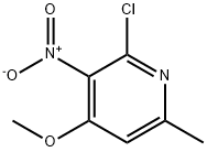 2-Chloro-4-Methoxy-6-Methyl-3-nitropyridine Structure