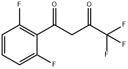 1-(2,6-디플루오로페닐)-4,4,4-트리플루오로부탄-1,3-디온 구조식 이미지