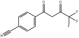 4-(4,4,4-trifluoro-3-oxobutanoyl)benzonitrile Structure