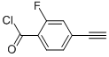 Benzoyl chloride, 4-ethynyl-2-fluoro- (9CI) Structure