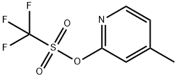 4-Methyl-2-(trifluoromethanesulfonyl)Oxypyridine 구조식 이미지