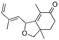 1,6,7,7a-Tetrahydro-4,7a-dimethyl-3-(2-methyl-1,3-butadienyl)-5(3H)-isobenzofuranone Structure