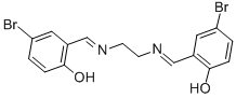 N N'-BIS-(5-BROMOSALICYLIDENE)ETHYLENE DIAMINE Structure