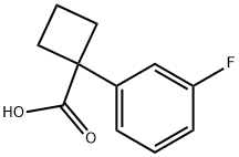 1-(3-FLUOROPHENYL)CYCLOBUTANECARBOXYLIC ACID Structure
