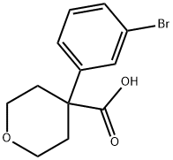 4-(3-BROMOPHENYL)TETRAHYDRO-2H-PYRAN-4-CARBOXYLIC ACID Structure