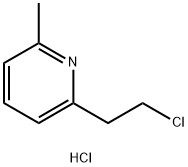 PYRIDINE,2-(2-CHLOROETHYL-6-METHYL-HYDROCHLORIDE)(1:1) Structure