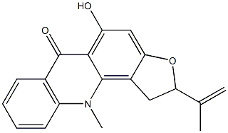 rutacridone Structure