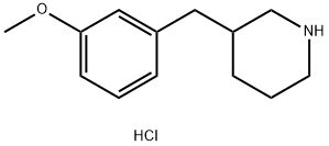 3-(3-METHOXY-BENZYL)-PIPERIDINE HYDROCHLORIDE 구조식 이미지