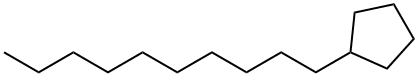 DECYLCYCLOPENTANE Structure