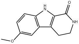 2,3,4,9-tetrahydro-6-methoxy-1H-pyrido[3,4-b]indol-1-one 구조식 이미지