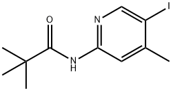 N-(5-IODO-4-METHYL-PYRIDIN-2-YL)-2,2-DIMETHYL-PROPIONAMIDE 구조식 이미지