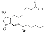 9ALPHA,15S-DIHYDROXY-11-OXO-PROST-13E-EN-1-OIC ACID 구조식 이미지