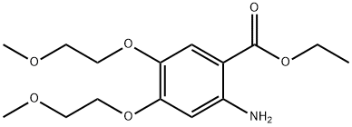 Ethyl 4,5-bis(2-methoxyethoxy)-2-aminobenzoate 구조식 이미지