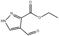 1H-Pyrazole-3-carboxylicacid,4-formyl-,ethylester(9CI) Structure