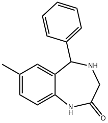 7-METHYL-5-PHENYL-1,3,4,5-TETRAHYDRO-2H-1,4-BENZODIAZEPIN-2-ONE Structure