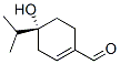 1-Cyclohexene-1-carboxaldehyde,4-hydroxy-4-(1-methylethyl)-,(R)-(9CI) 구조식 이미지