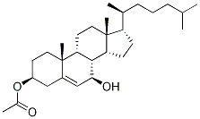 7β-하이드록시콜레스테롤3β-아세테이트 구조식 이미지