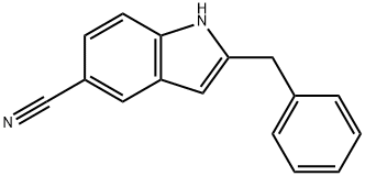 2-BENZYL-5-CYANOINDOLE Structure