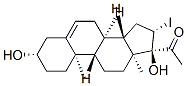 1-[(3S,8R,9S,10R,13S,14S,16S,17R)-3,17-dihydroxy-16-iodo-10,13-dimethy l-1,2,3,4,7,8,9,11,12,14,15,16-dodecahydrocyclopenta[a]phenanthren-17- yl]ethanone 구조식 이미지
