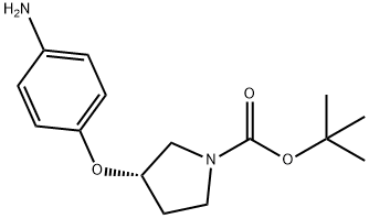 (S)-1-BOC-3-(4-AMINOPHENOXY)-PYRROLIDINE 구조식 이미지