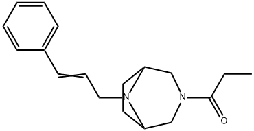 8-Cinnamyl-3-propionyl-3,8-diazabicyclo[3.2.1]octane Structure