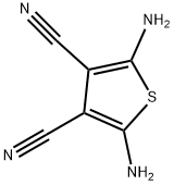 2,5-디아미노-3,4-디시아노티오펜 구조식 이미지
