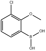 3-CHLORO-2-METHOXYPHENYLBORONIC ACID 구조식 이미지