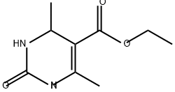 에틸4,6-디메틸-2-옥소-1,2,3,4-테트라히드로피리미딘-5-카르복실레이트 구조식 이미지