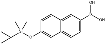 6-T-BUTYLDIMETHYSILYLOXY-2-NAPHTHALENEBORONIC ACID Structure