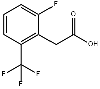 2-FLUORO-6-(TRIFLUOROMETHYL)PHENYLACETIC ACID Structure