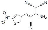 2-Amino-4-(5-nitro-3-thienyl)-1,3-butadiene-1,1,3-tricarbonitrile 구조식 이미지