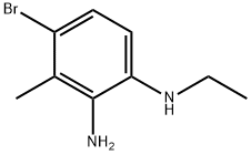 4-Bromo-N1-ethyl-3-methylbenzene-1,2-diamine Structure
