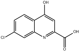 7-CHLORO-4-HYDROXYQUINOLINE-2-CARBOXYLIC ACID HCL 구조식 이미지