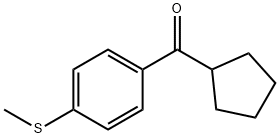 CYCLOPENTYL 4-THIOMETHYLPHENYL KETONE Structure