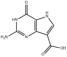 1H-Pyrrolo[3,2-d]pyrimidine-7-carboxylicacid,2-amino-4,5-dihydro-4-oxo- 구조식 이미지