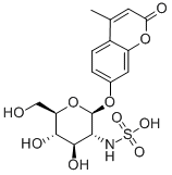 4-Methylumbelliferyl2-sulfamino-2-deoxy-a-D-gluc] 구조식 이미지