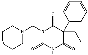 5-Ethyl-1-(morpholinomethyl)-5-phenylbarbituric acid Structure