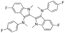 5,5'-DIFLUORO-N3,N3'-BIS(4-FLUOROPHENYL)-N3,N3',1,1'-TETRAMETHYL-1H,1'H-2,2'-BIINDOLE-3,3'-DIAMINE Structure
