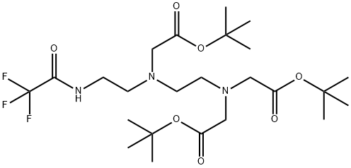 DiethylenetriaMinetriacetic Acid TrifluoroacetaMide Tri(tert-butyl Ester) 구조식 이미지