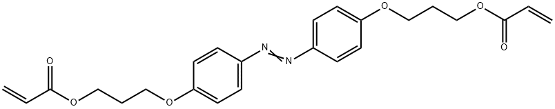 2-Propenoic acid, 1,1'-[1,2-diazenediylbis(4,1-phenyleneoxy-3,1-propanediyl)] ester Structure