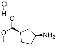 (1R,3S)-Methyl 3-aMinocyclopentanecarboxylate hydrochloride Structure