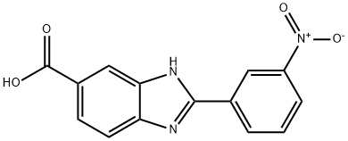 2-(3-Nitrophenyl)-1H-benzimidazole-5-carboxylic acid 구조식 이미지